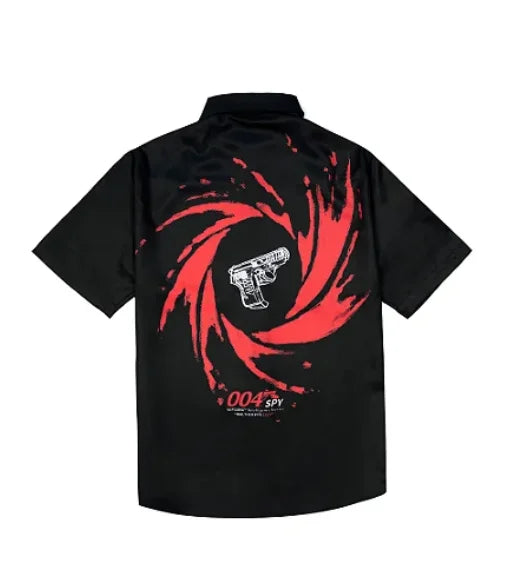 Sufgang 004spy Button-Up Shirt Black