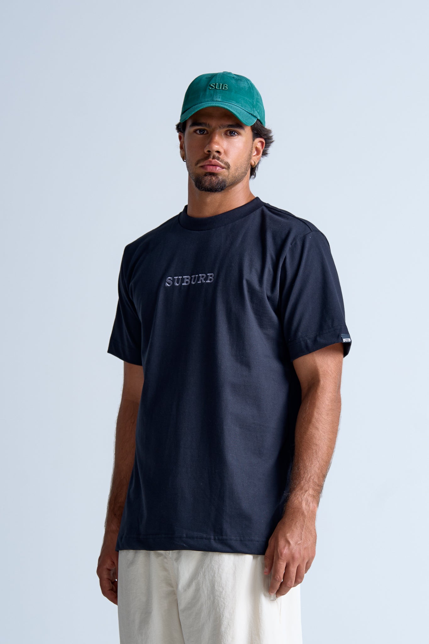 CAMISETA REGULAR EMBROIDERY AZUL