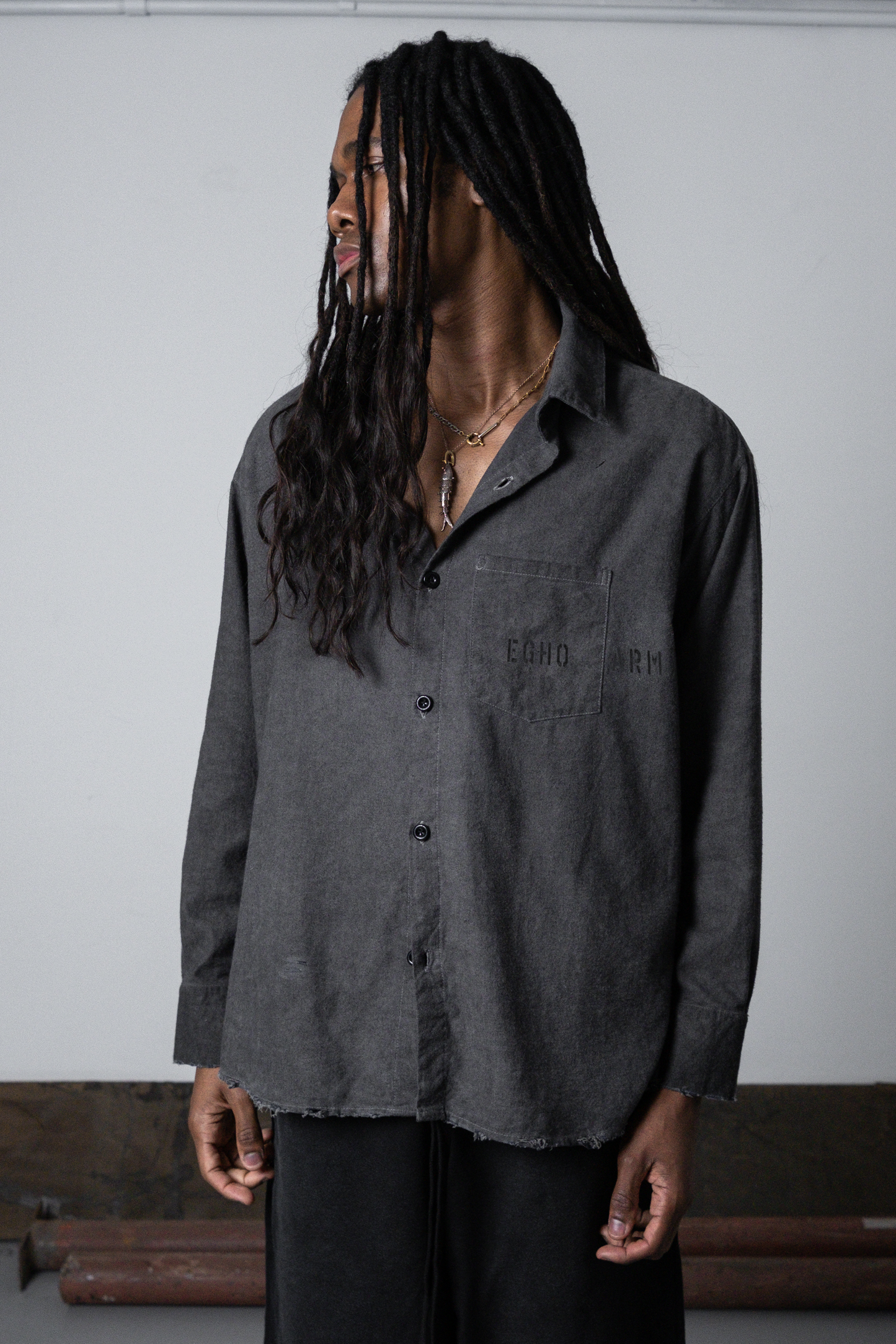 UNF FLANNEL SHIRT GREY