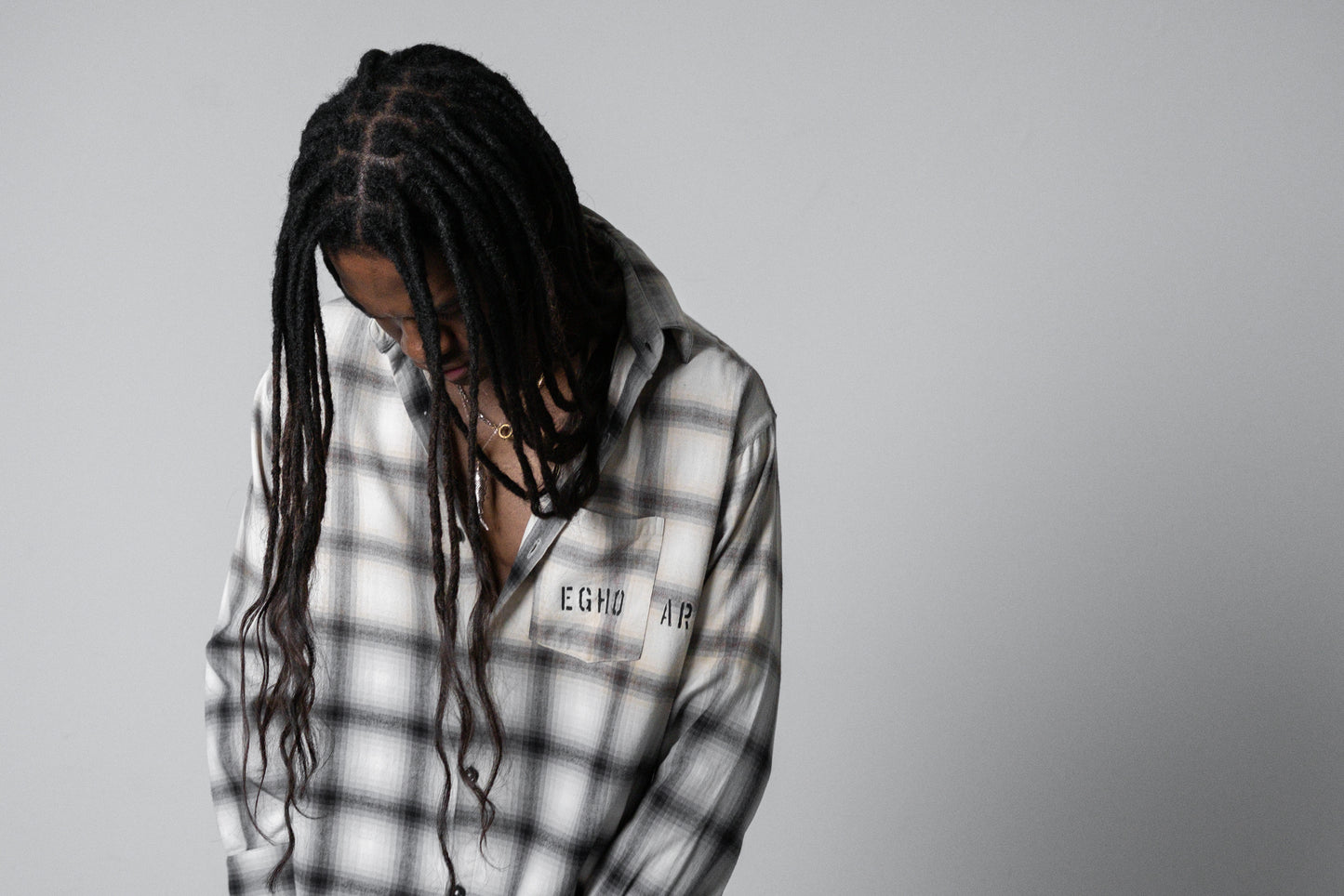 UNF FLANNEL SHIRT CREAM