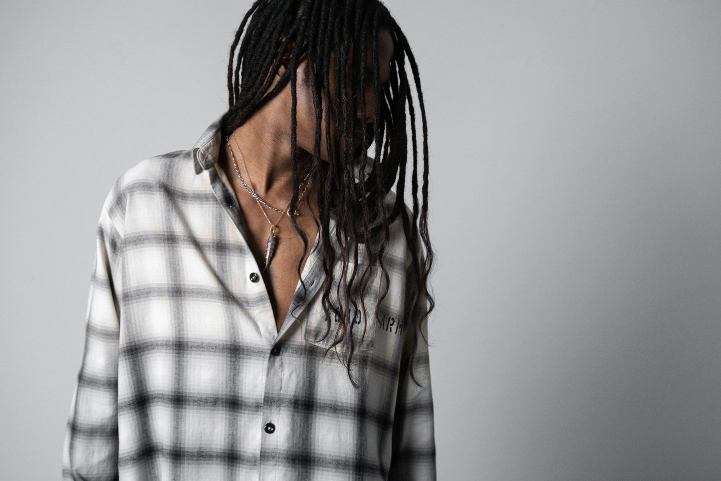 UNF FLANNEL SHIRT CREAM