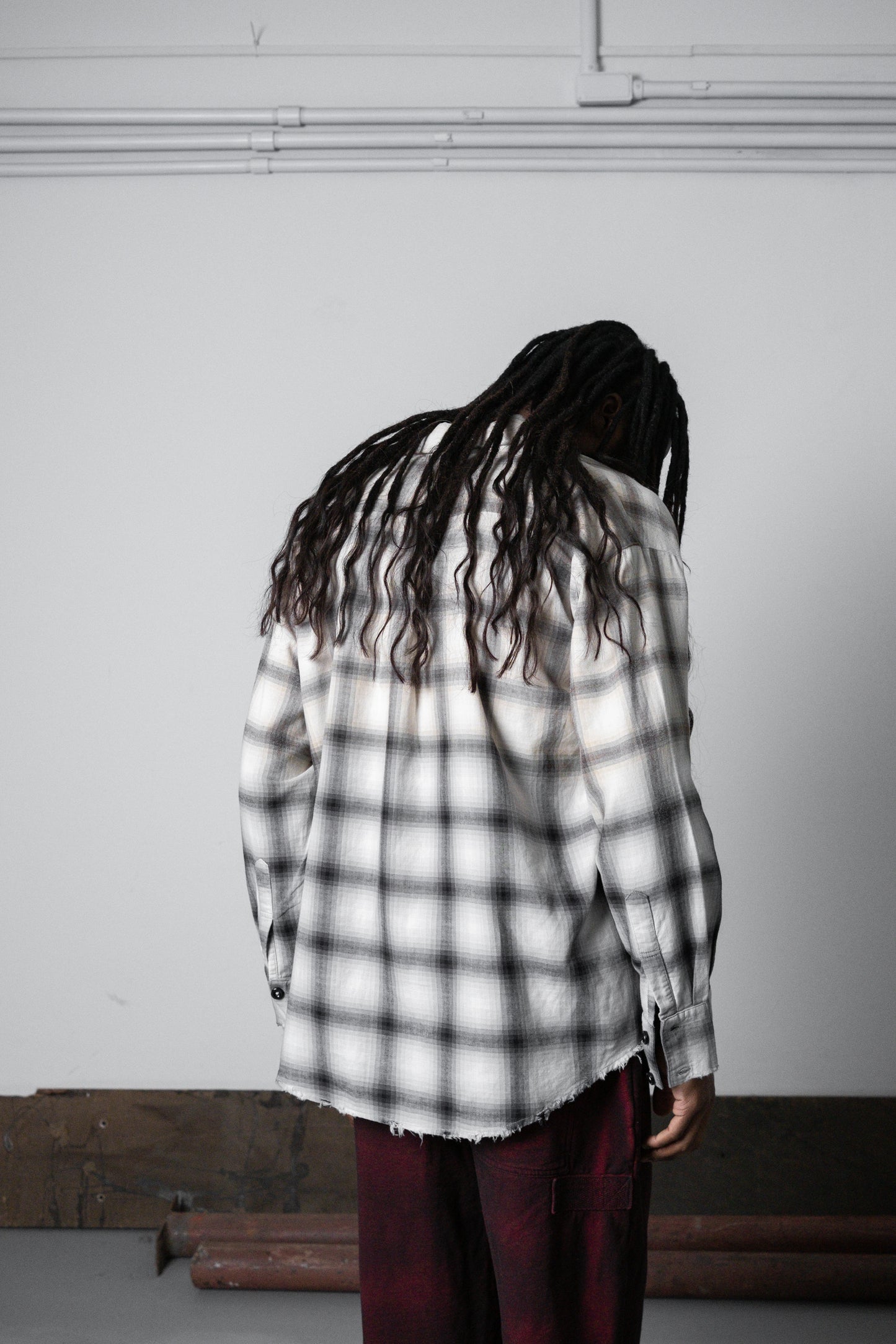 UNF FLANNEL SHIRT CREAM