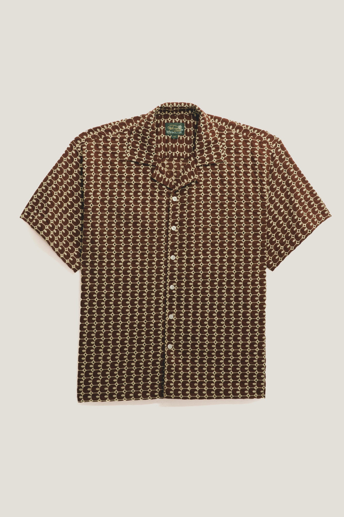 Camisa Duvivier Bordada MC Marrom