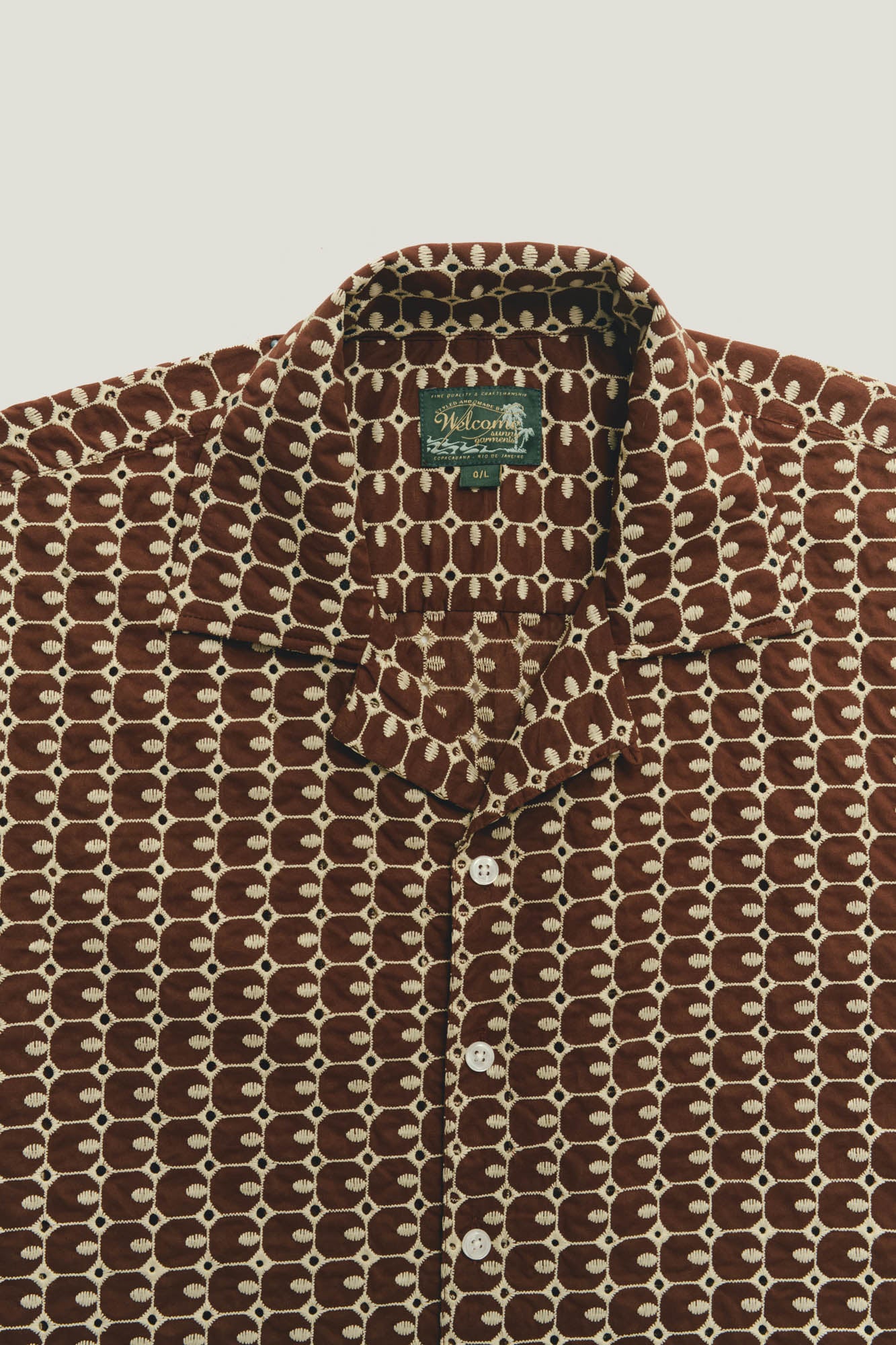 Camisa Duvivier Bordada MC Marrom
