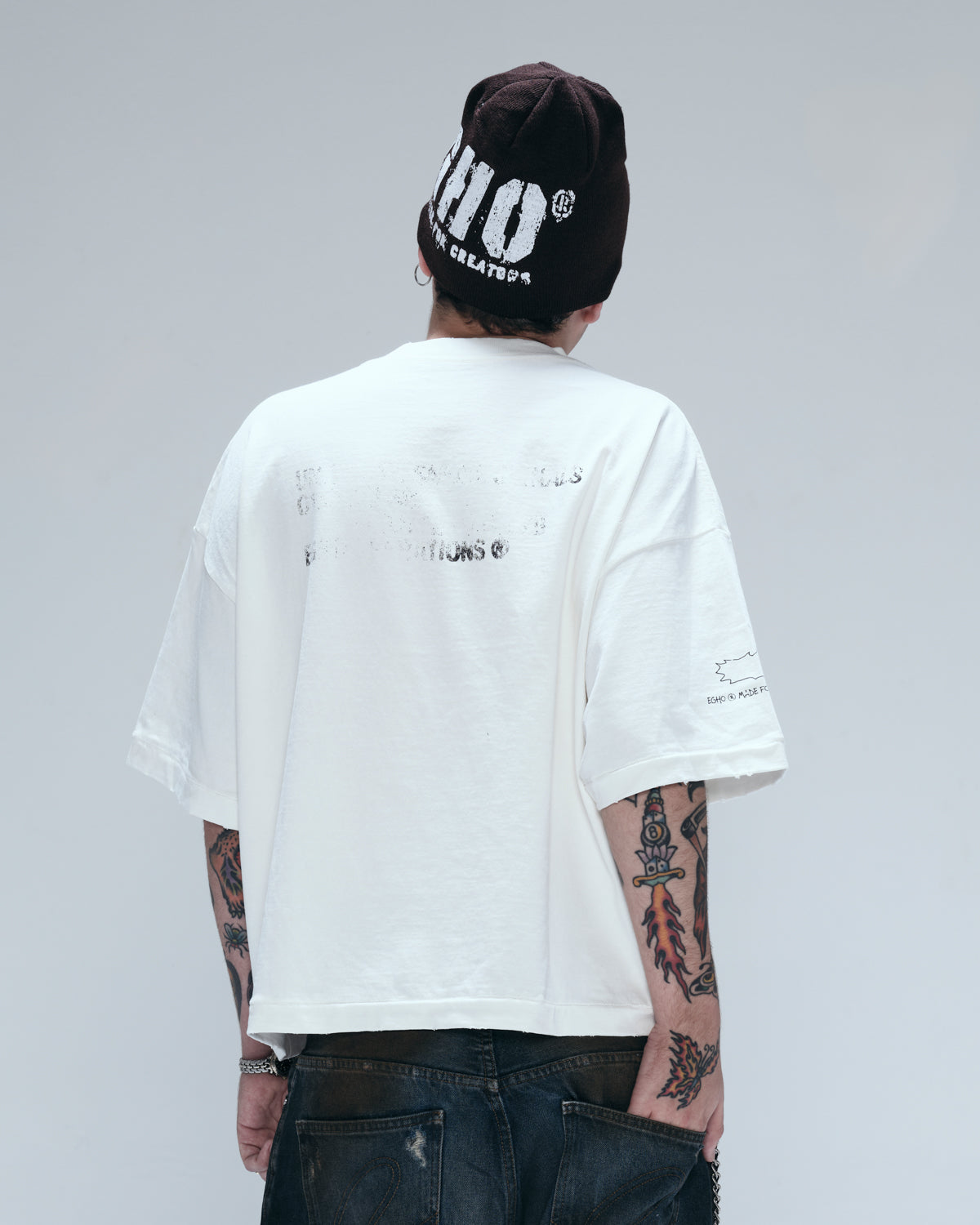 ZINE OVERBOXY HEAVY TEE - OFF WHITE
