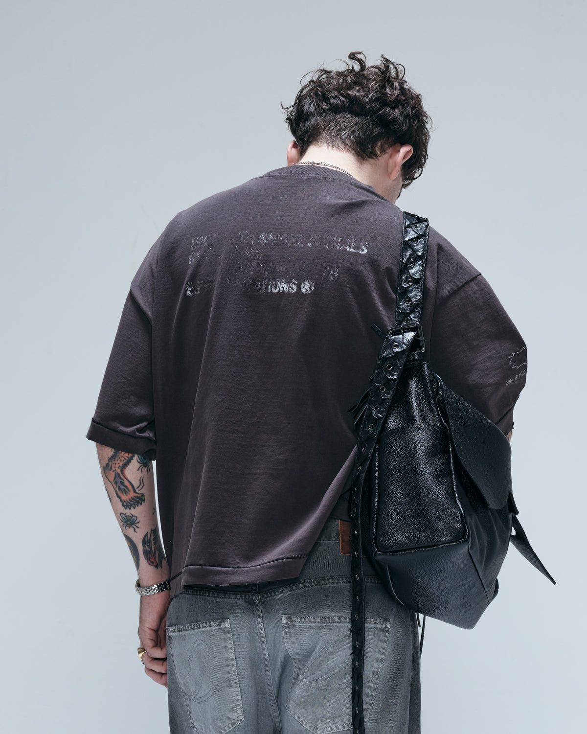 ZINE OVERBOXY HEAVY TEE - CHARCOAL
