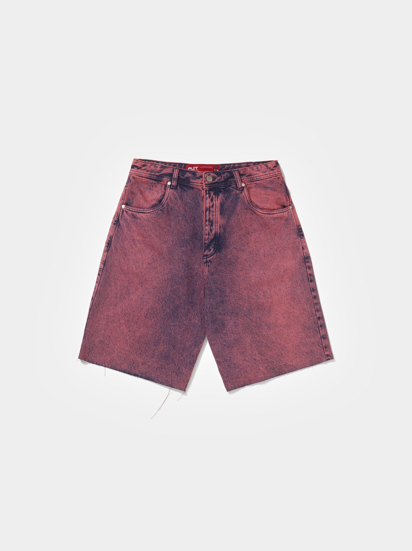 Distressed Denim Shorts Violet