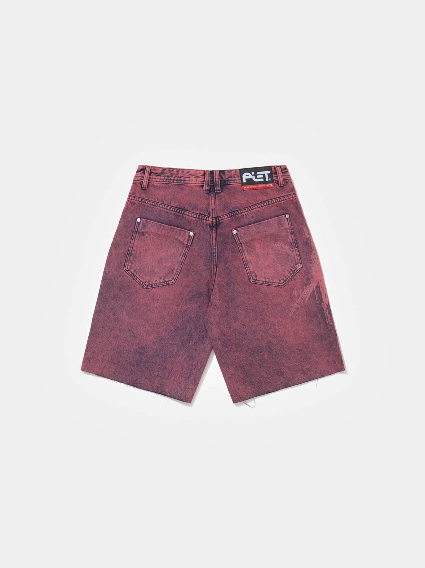 Distressed Denim Shorts Violet