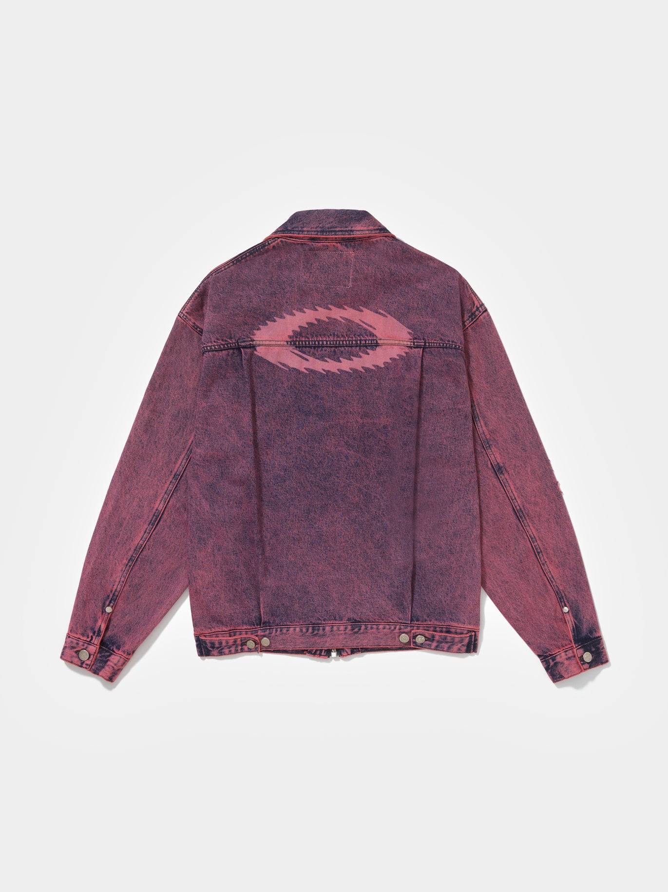 Distressed Denim Jacket Violet