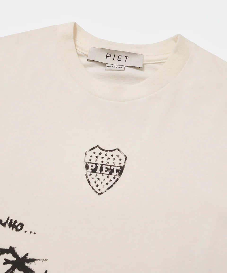 Camiseta Autograph Raw Edge - Bone White