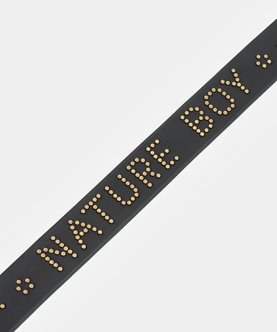 Nature Boy Studded Belt Black