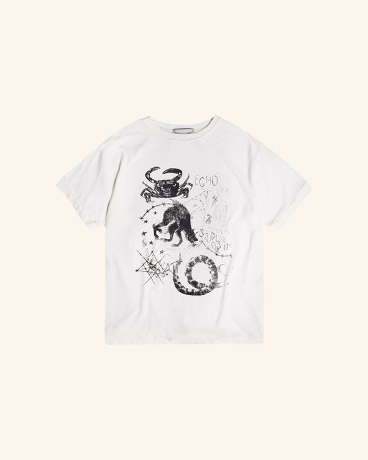 GNOSIS REGULAR GAZE TEE - OFF WHITE