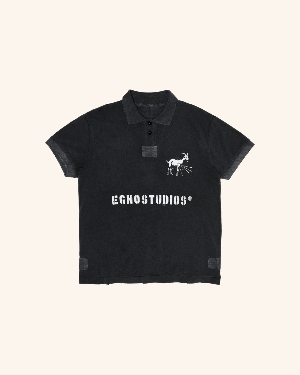 GOAT POLO - FADED BLACK