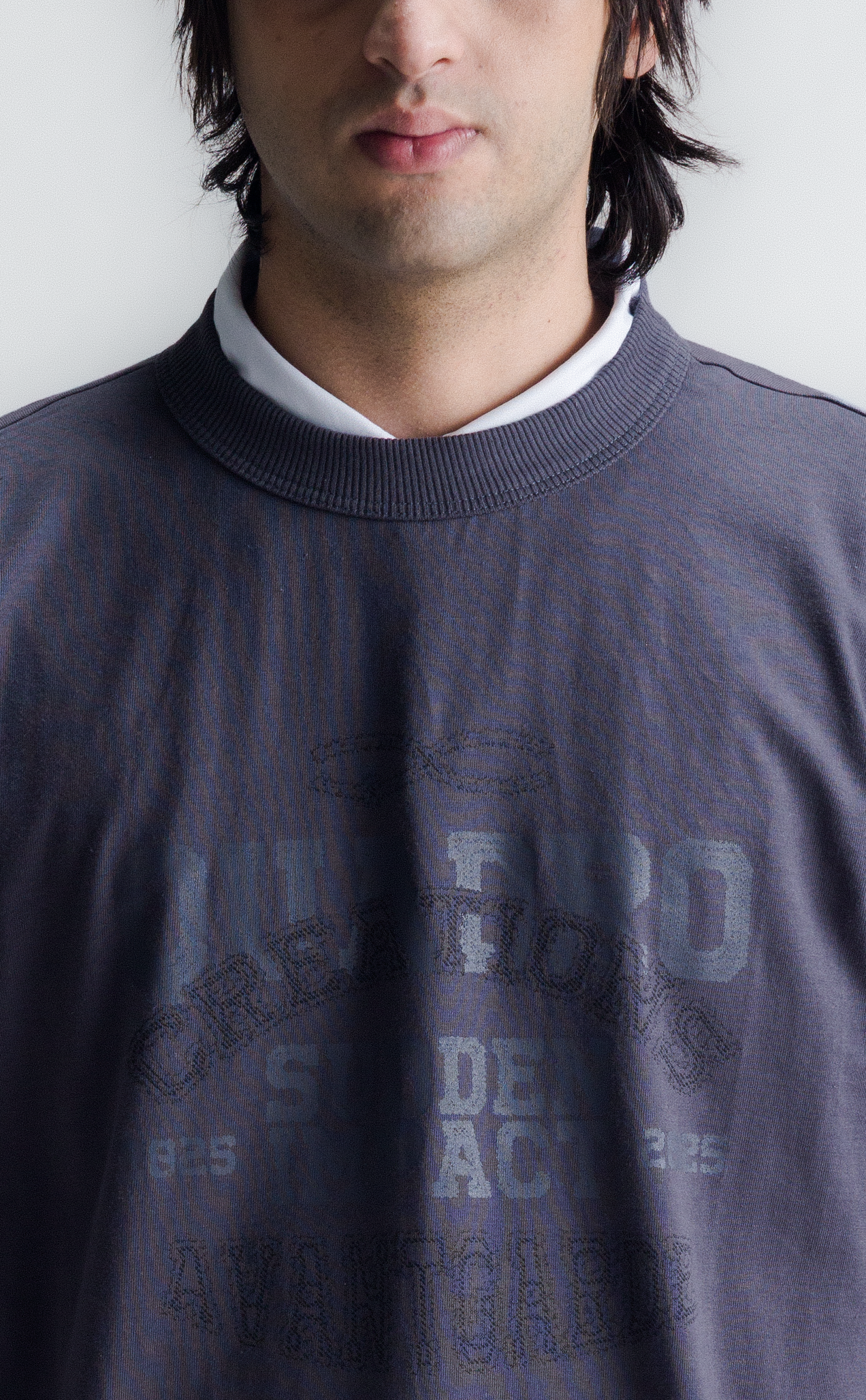 TSHIRT AVANTGARDE COLLEGE BOXY DARK GREY