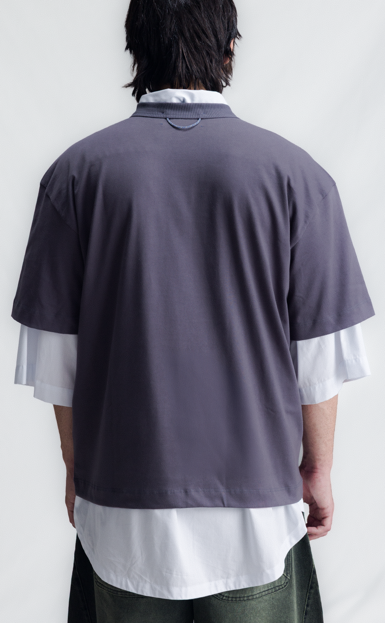 TSHIRT AVANTGARDE COLLEGE BOXY DARK GREY