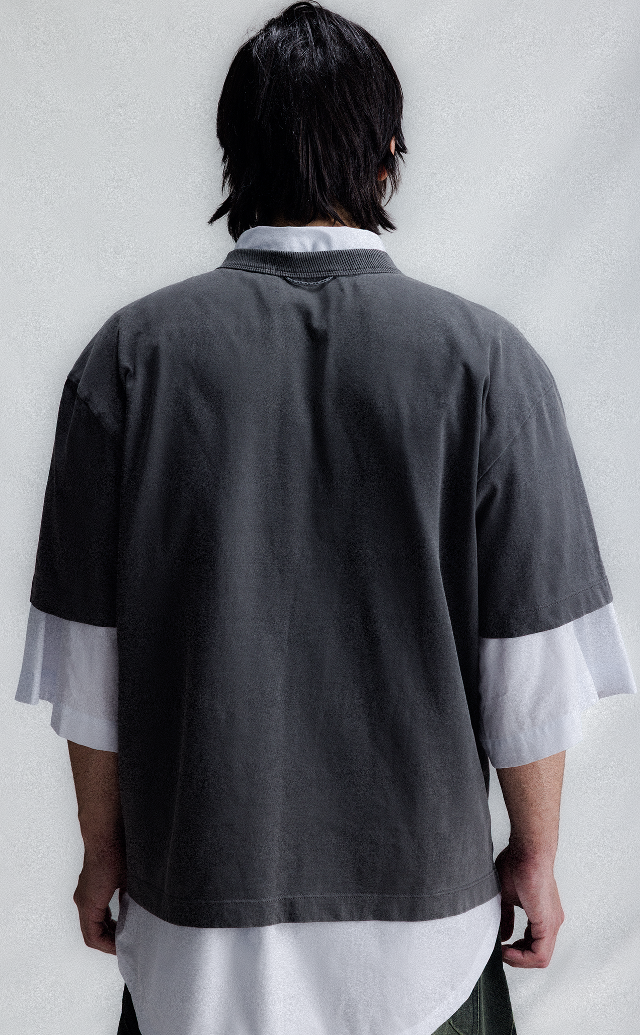 TSHIRT BURNOUT BOXY STONED BLACK