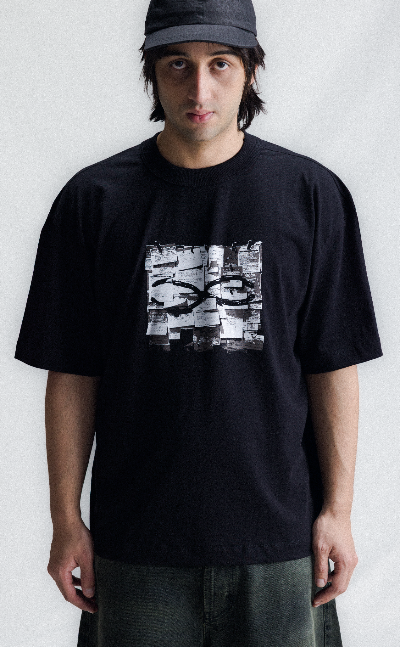 TSHIRT QC NOTES BOXY BLACK