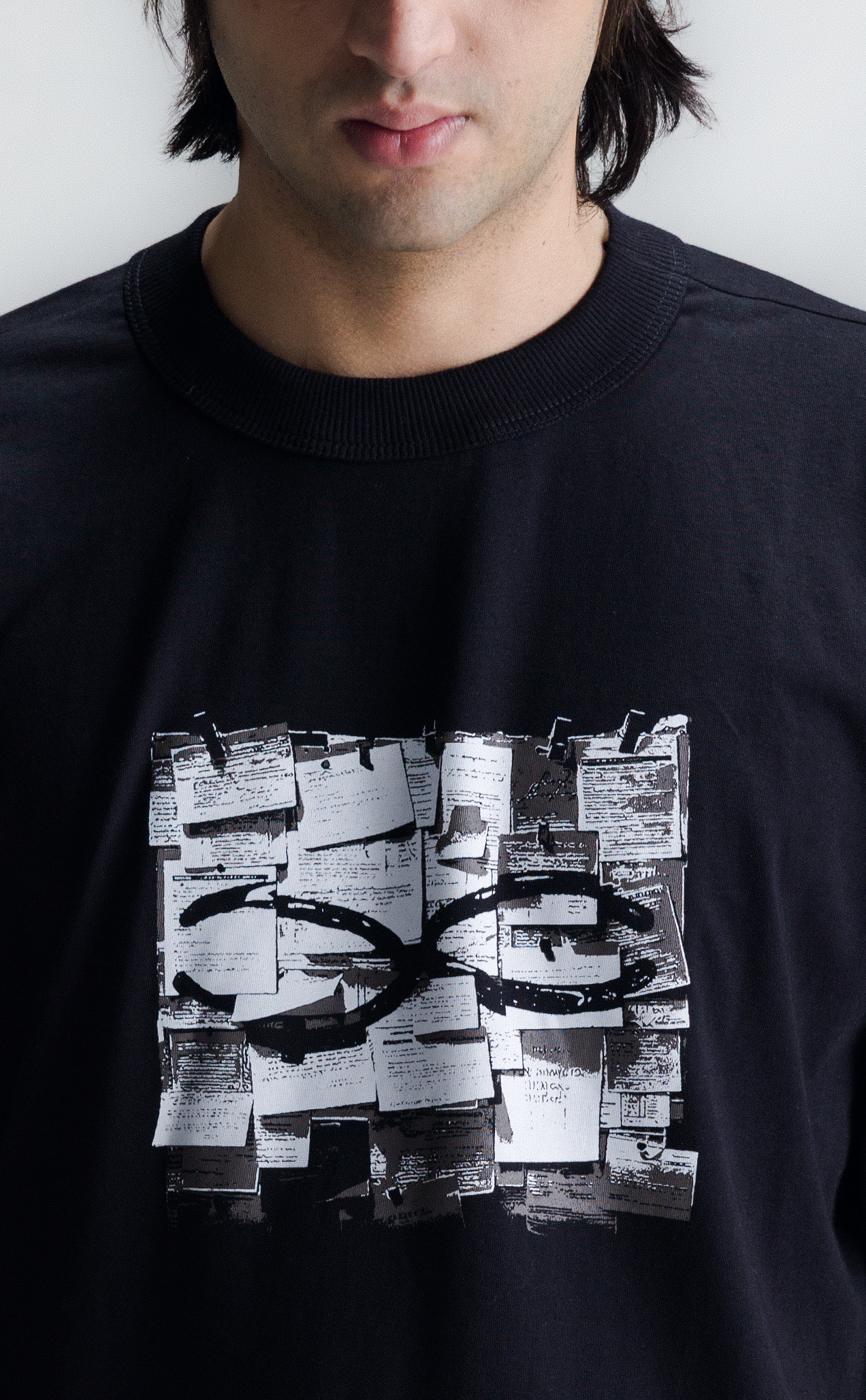 TSHIRT QC NOTES BOXY BLACK