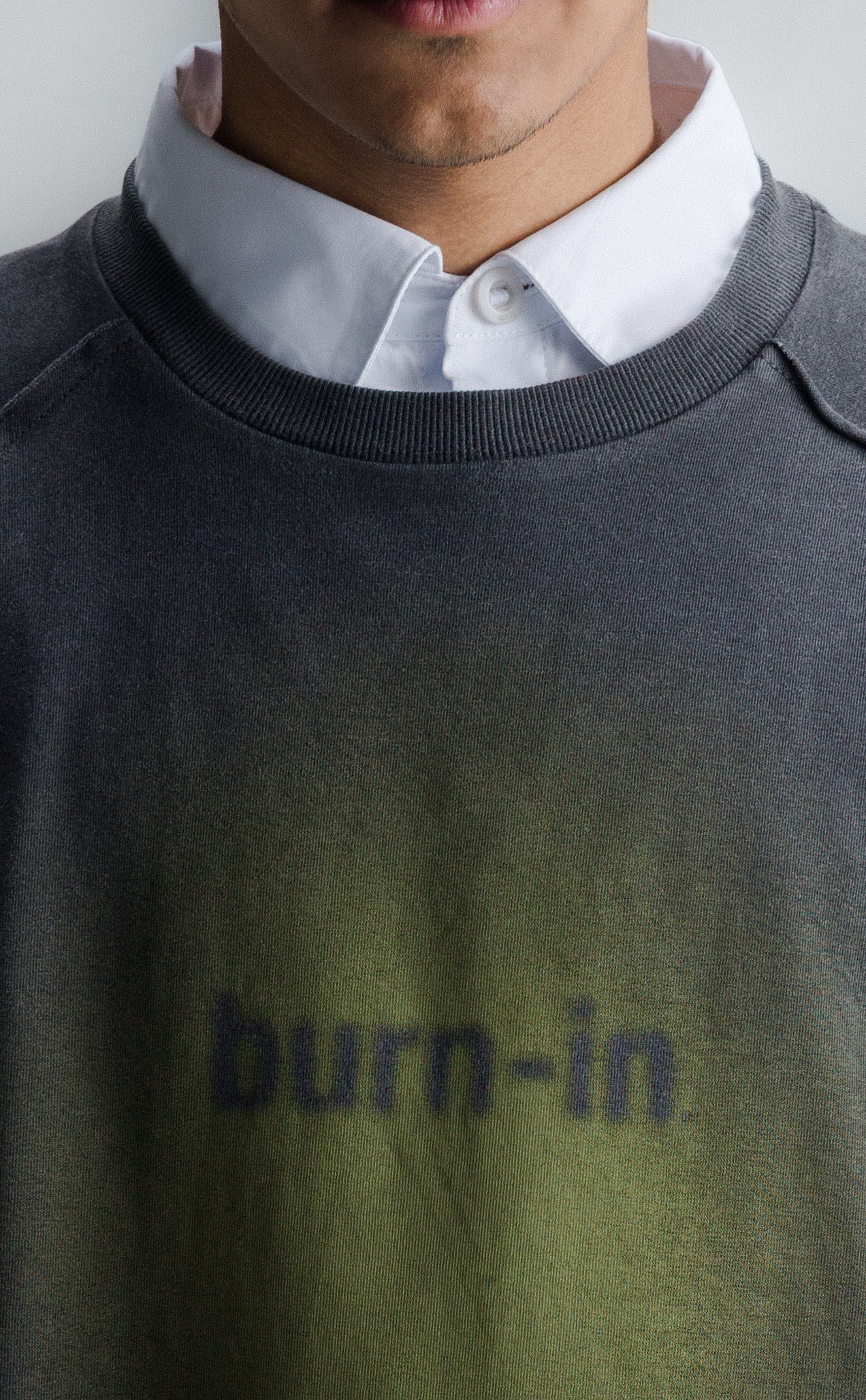 TSHIRT BURNIN OVERSIZED RAGLAN STONED ACID GREEN