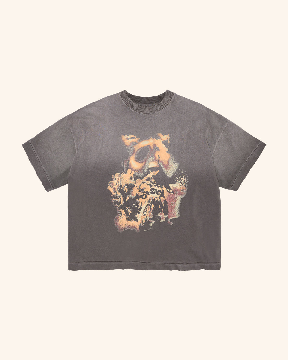 LAST RACE BOXY TEE - FADED SAND