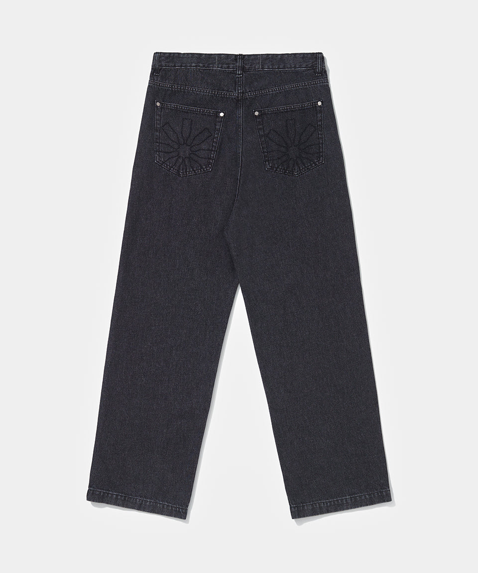 Loose Fit Black Denim Black