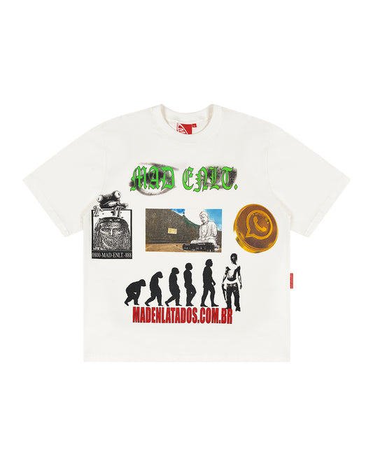 CAMISETA WHATSAPP GOLD OFF WHITE