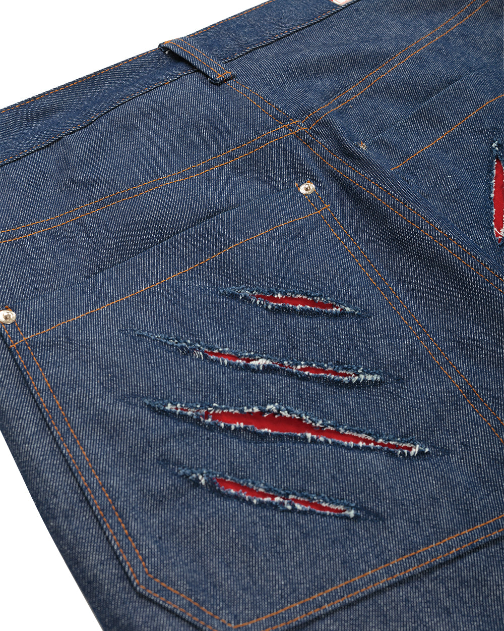 CALCA JEANS RASGO DENTE DE SABRE