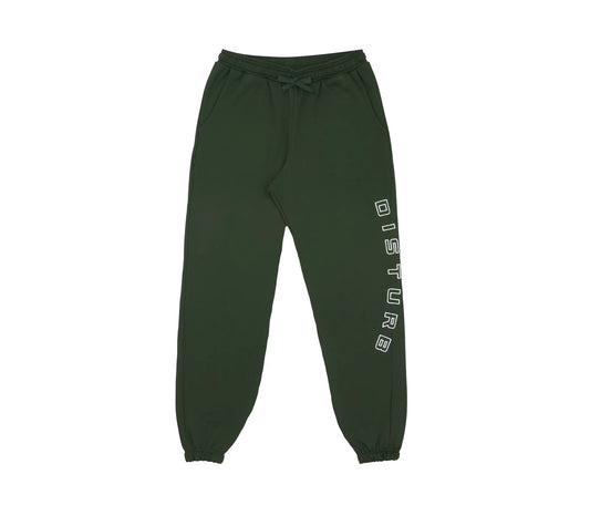 Outline Arch Fleece Pants in Green