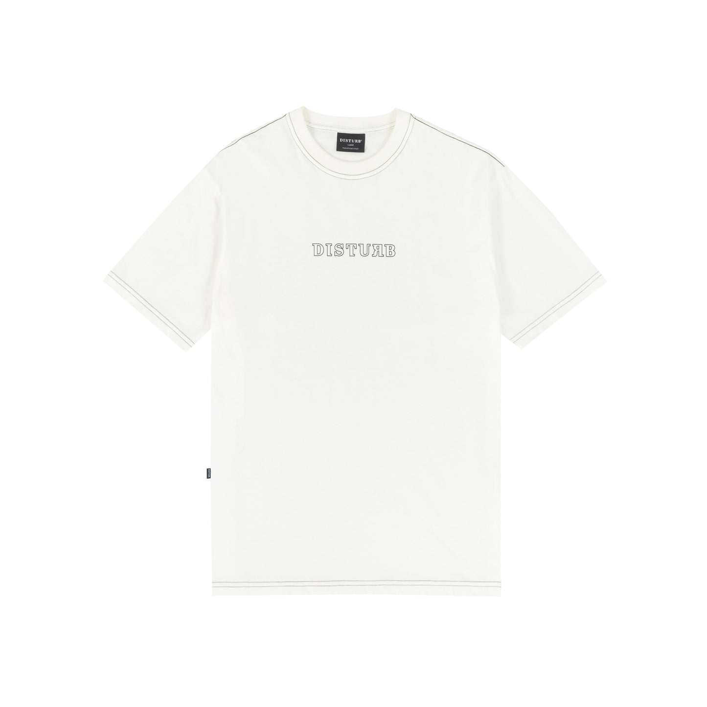 Outline Logo TShirt In OffWhite