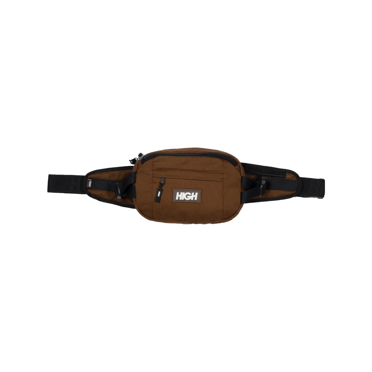 Overdyed Denim Waist Bag Brown