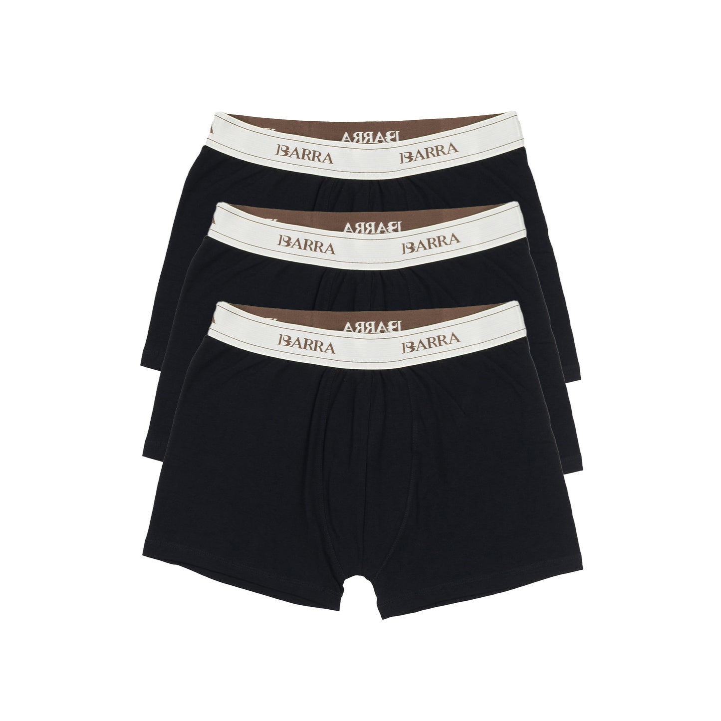 Pack Cueca Boxer Barra Logo Preta