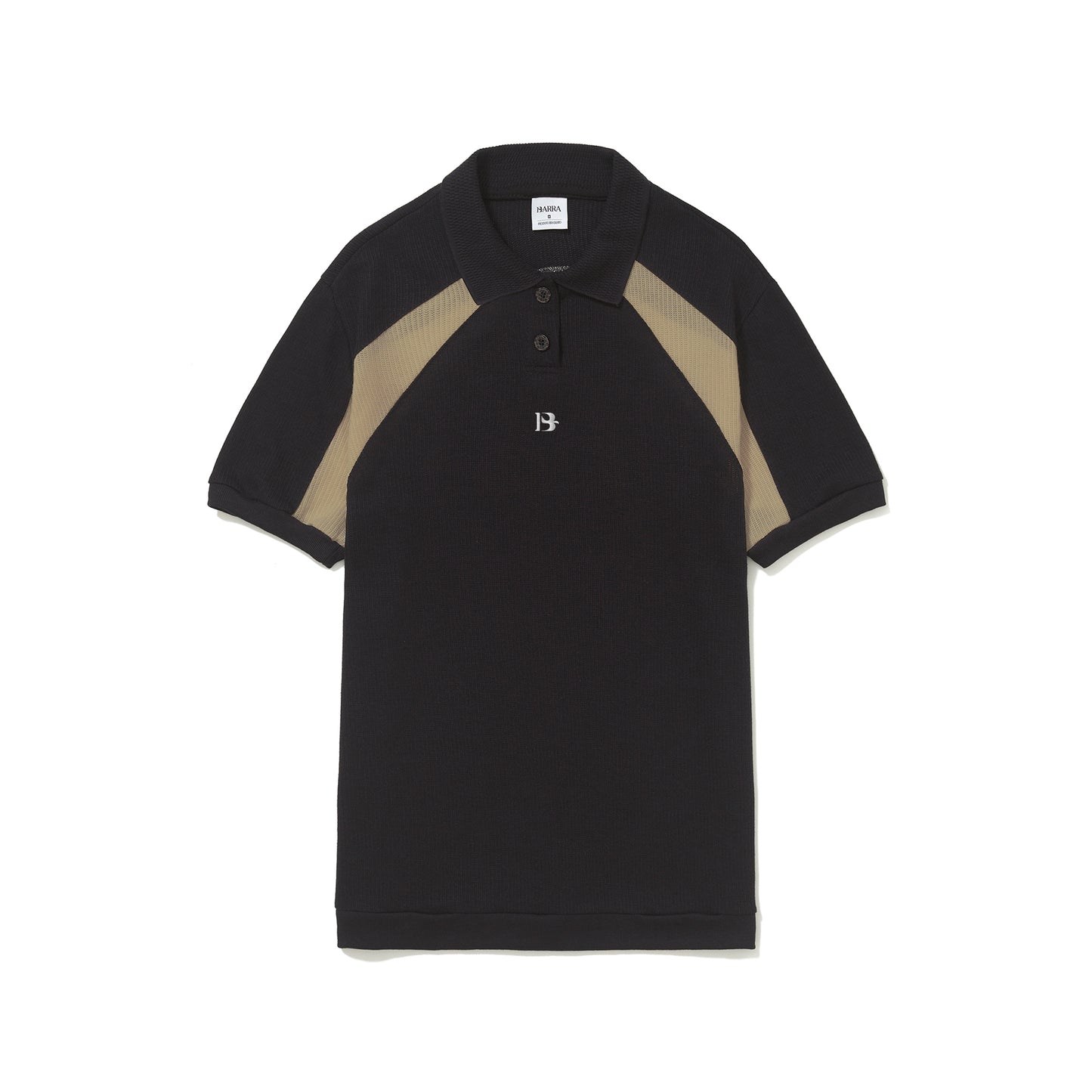 Camisa Polo Classica B Logo Preta