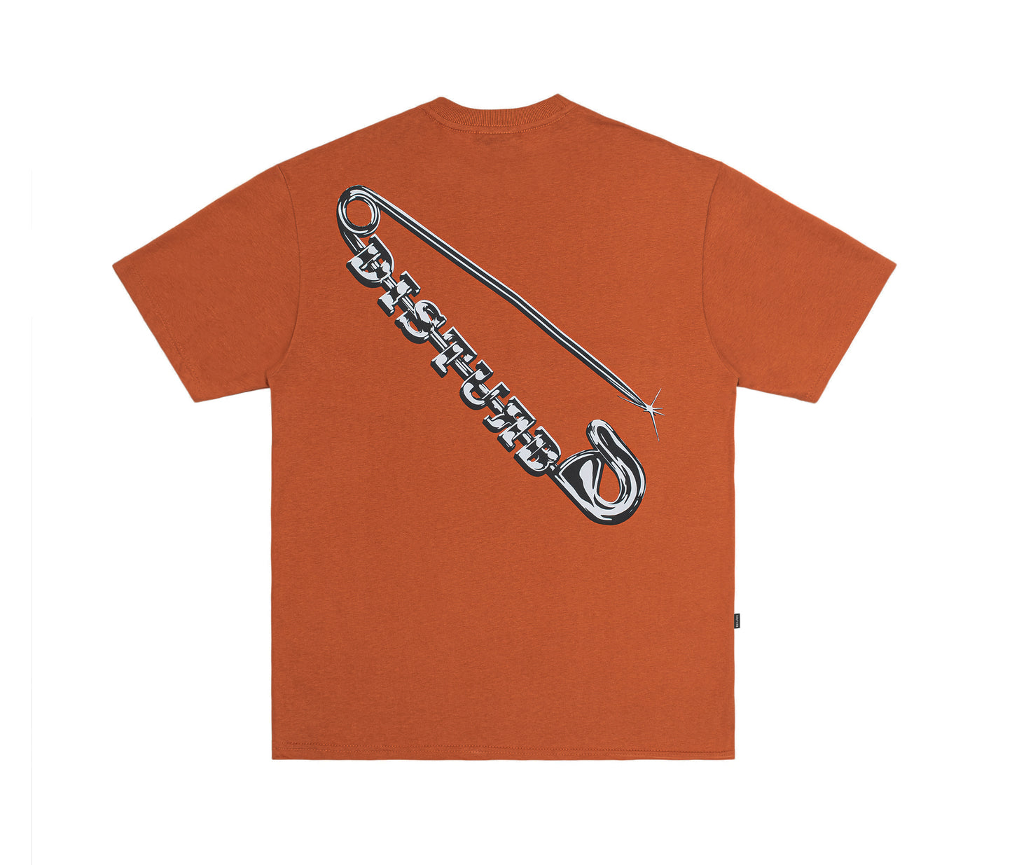 Safety Pin TShirt In Orange