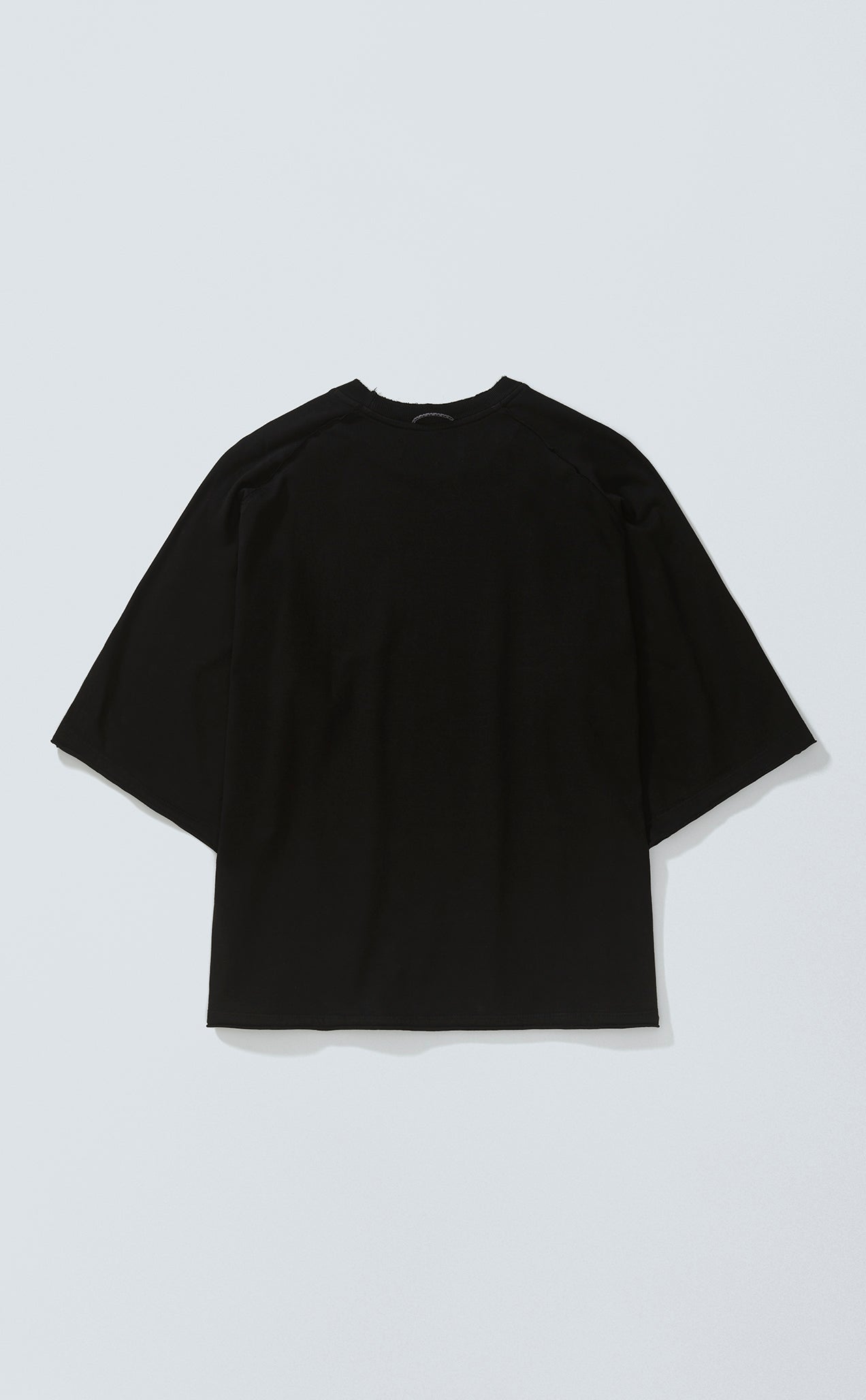TSHIRT PIQUET PLAYSOLITAIRE OVERSIZED RAGLAN BLACK