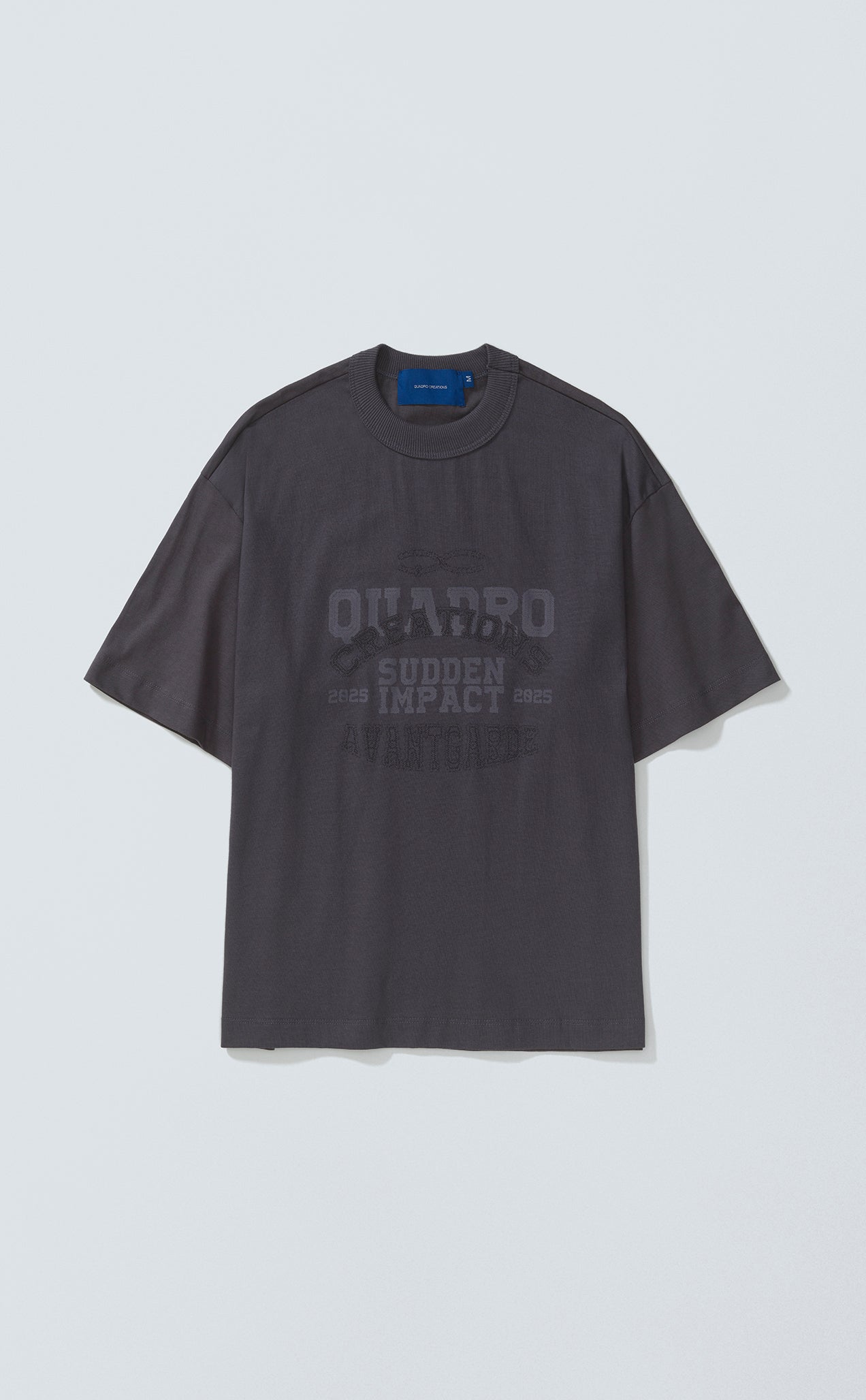 TSHIRT AVANTGARDE COLLEGE BOXY DARK GREY