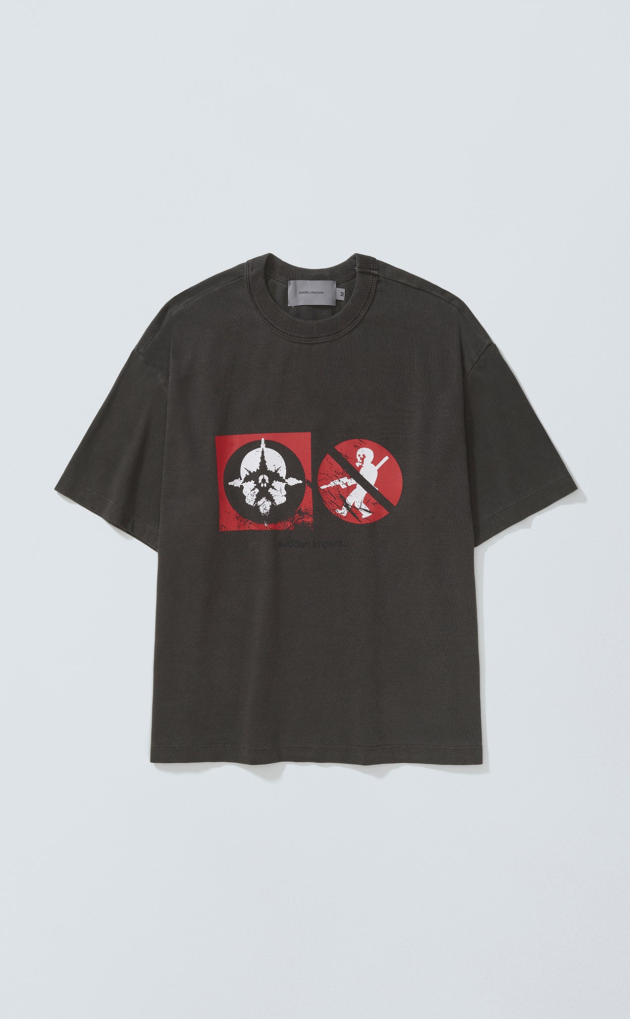 TSHIRT SUDDEN IMPACT BOXY STONED BLACK