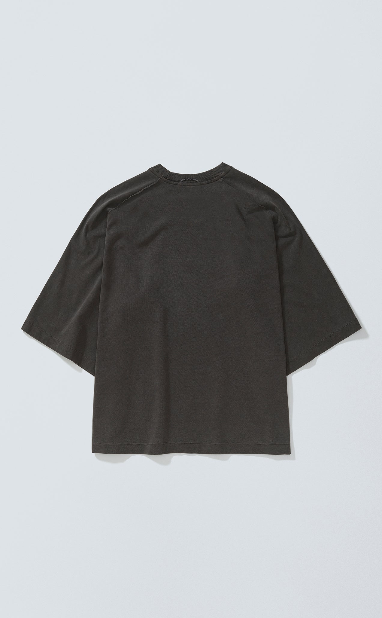 TSHIRT BURNIN OVERSIZED RAGLAN STONED ACID GREEN