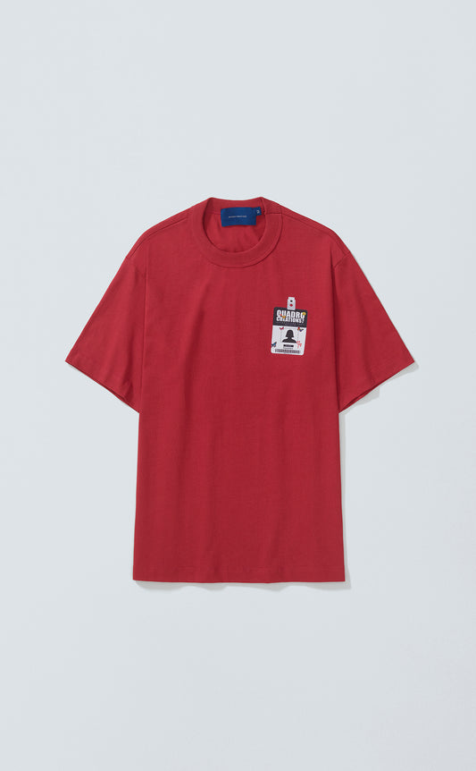 TSHIRT FRAME ASSISTANT BADGE REGULAR RED