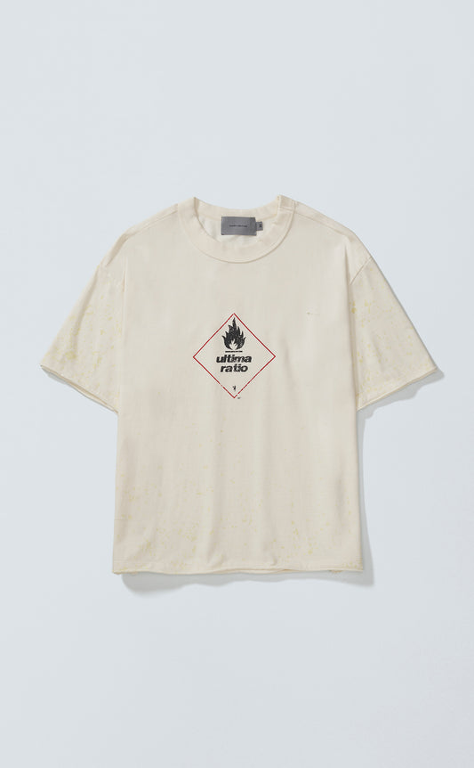 TSHIRT ULTIMA RATIO BOXY TEARED OFF WHITE