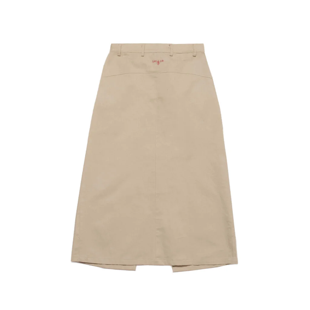 MAXI SKIRT "WAVES" BEIGE