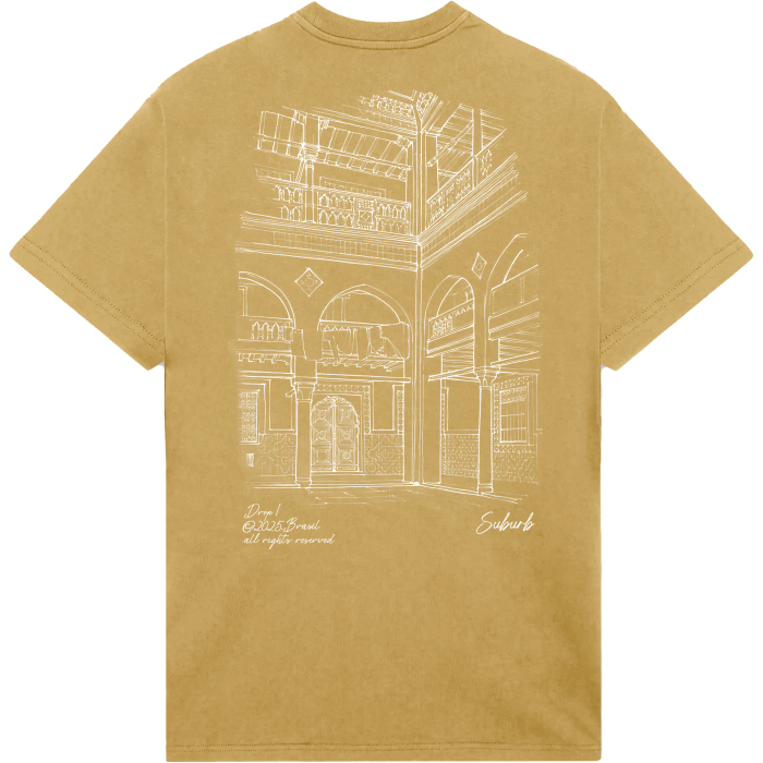 CAMISETA ARCHITECTURE OCRE
