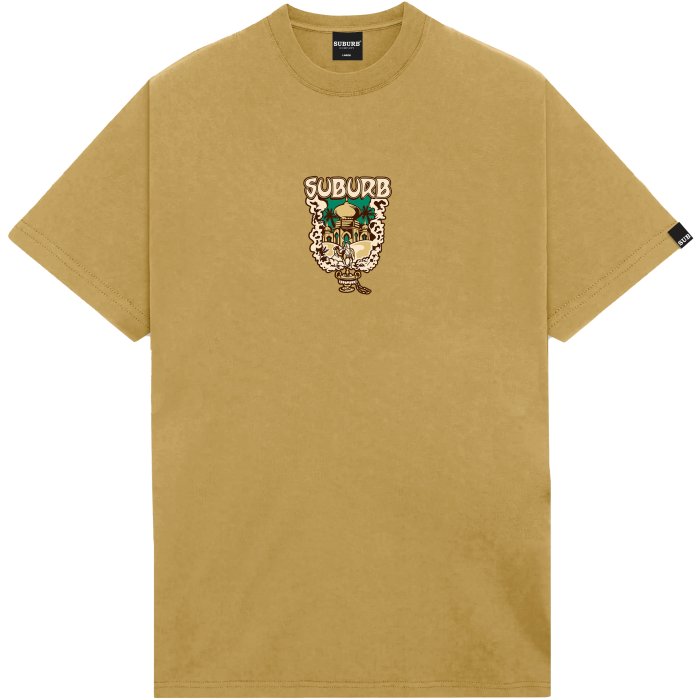 CAMISETA SMOKE OCRE
