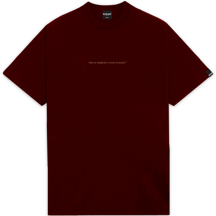 CAMISETA PARIS BORDÔ