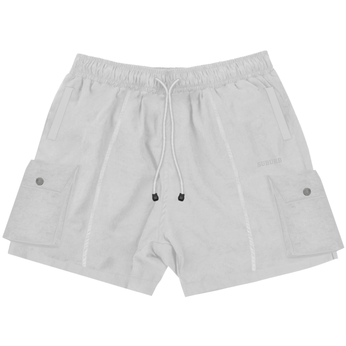 SHORT CARGO REFLECTIVE OFF WHITE