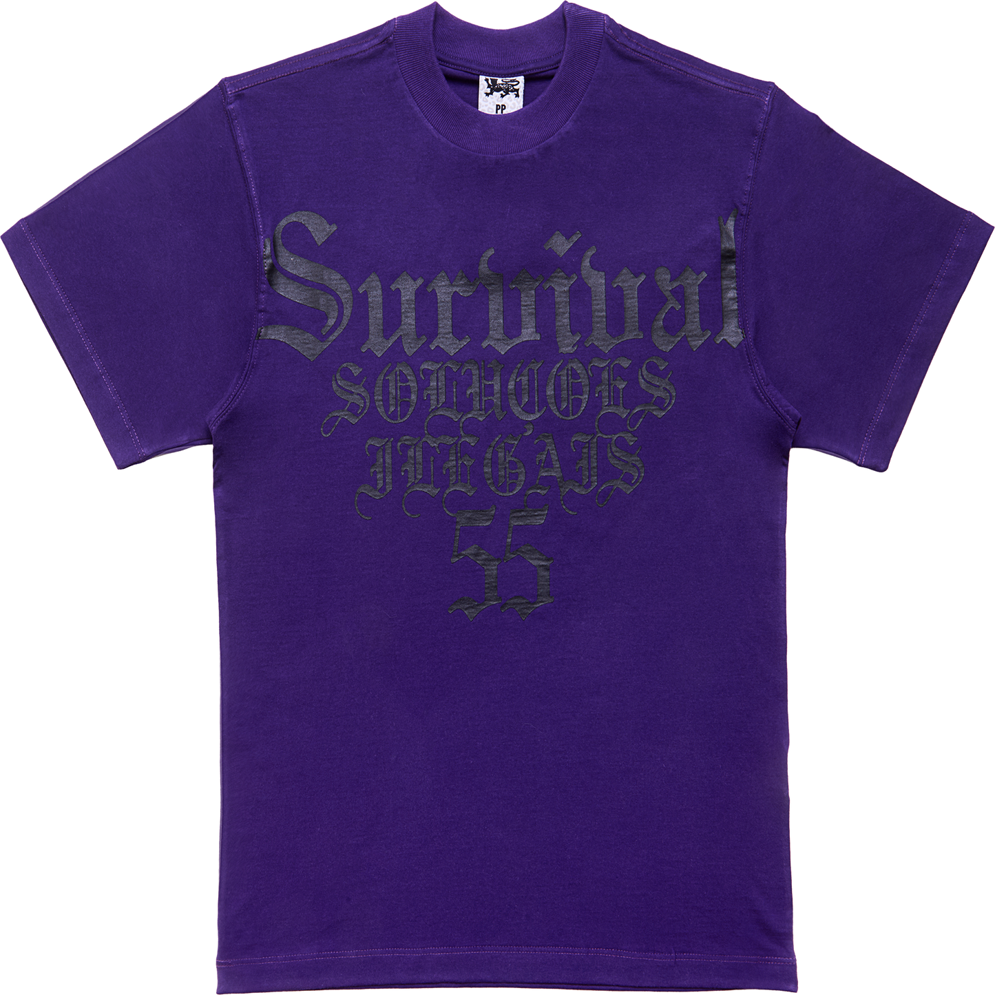 CAMISETA SURVIVAL SOLUCOES ROXA