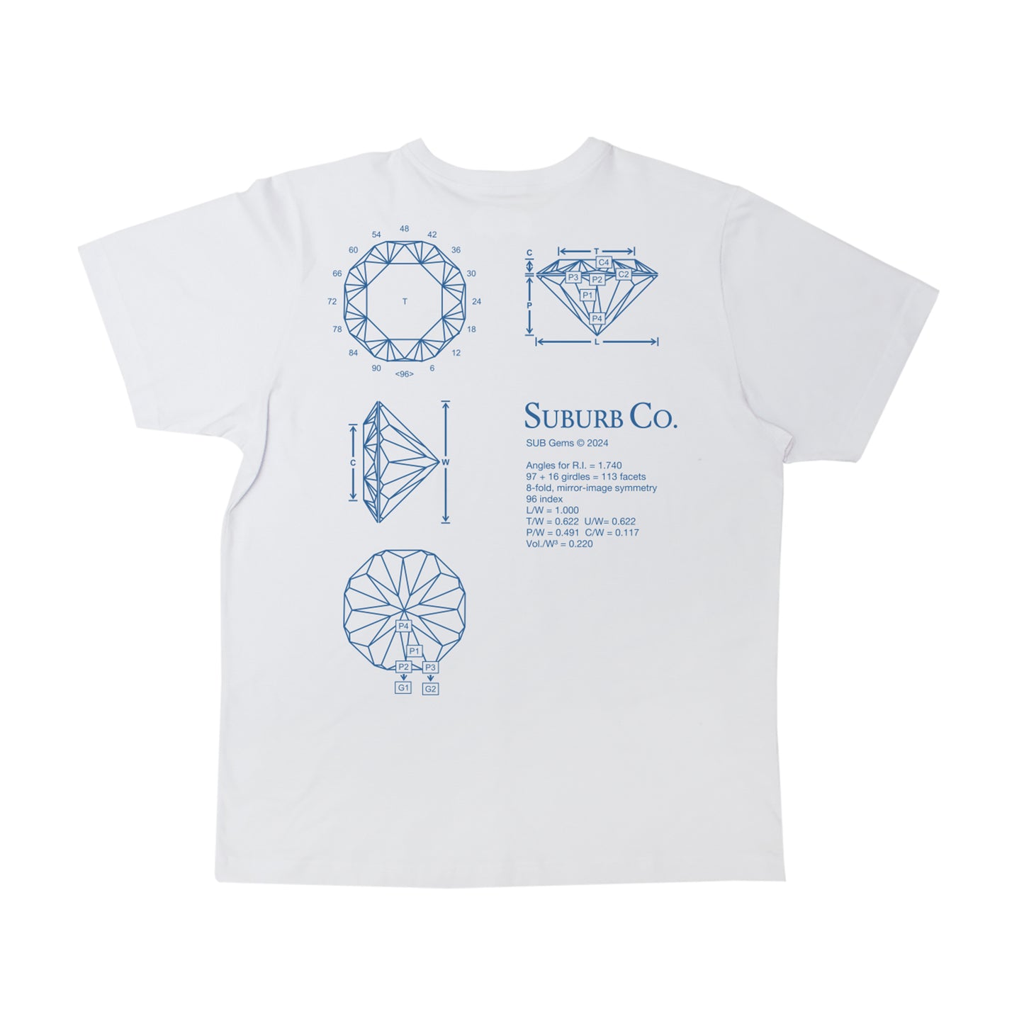 TEE DIAMOND OFF WHITE