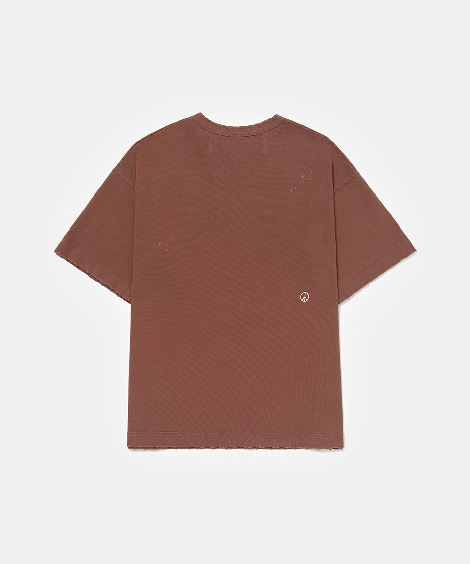 Splatter Tshirt Brown