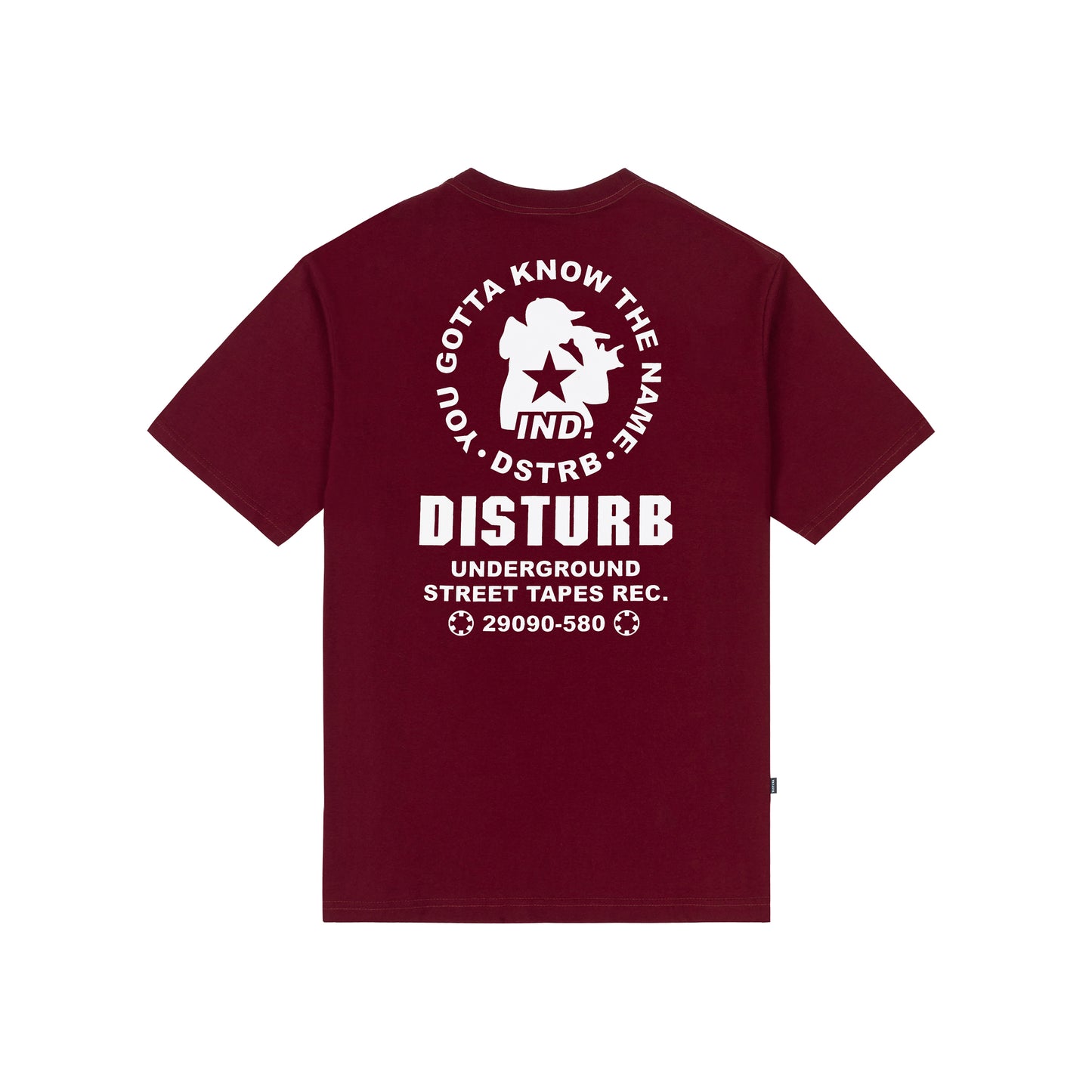 Street Tapes TShirt In Burgundy