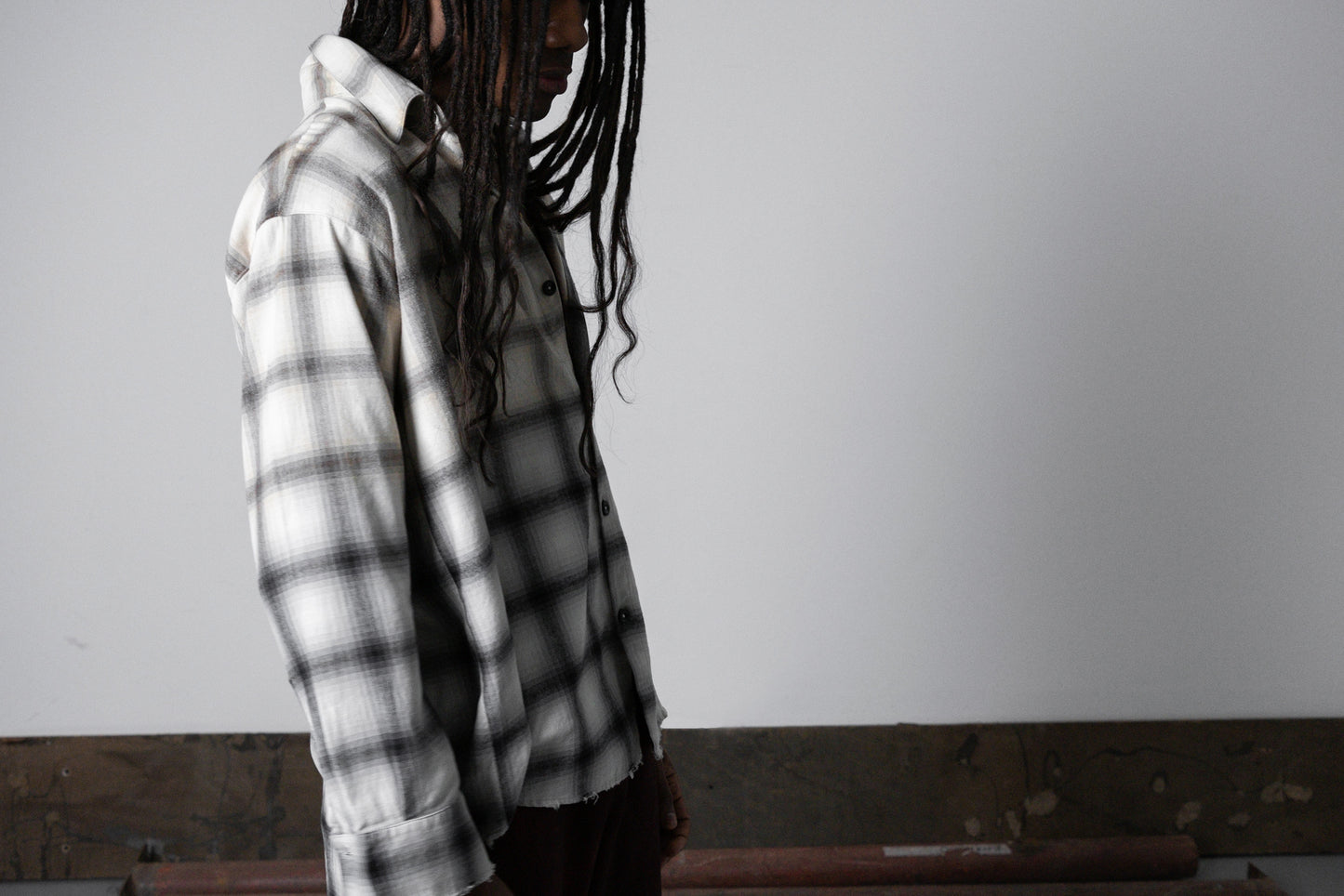 UNF FLANNEL SHIRT CREAM