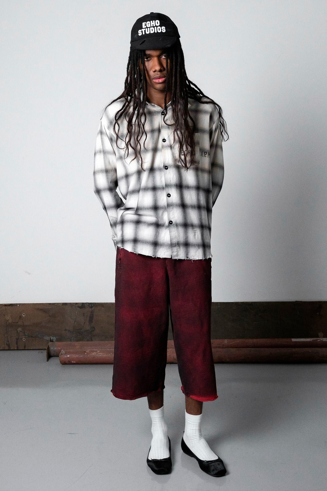 UNF FLANNEL SHIRT CREAM